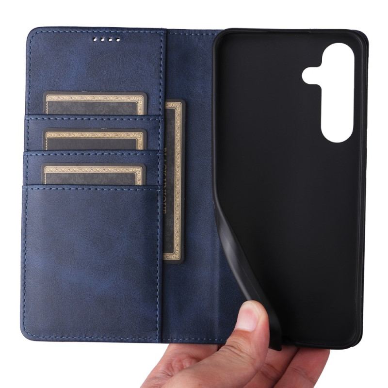 Folio-fodral Samsung Galaxy S25 Fe Lädereffekt