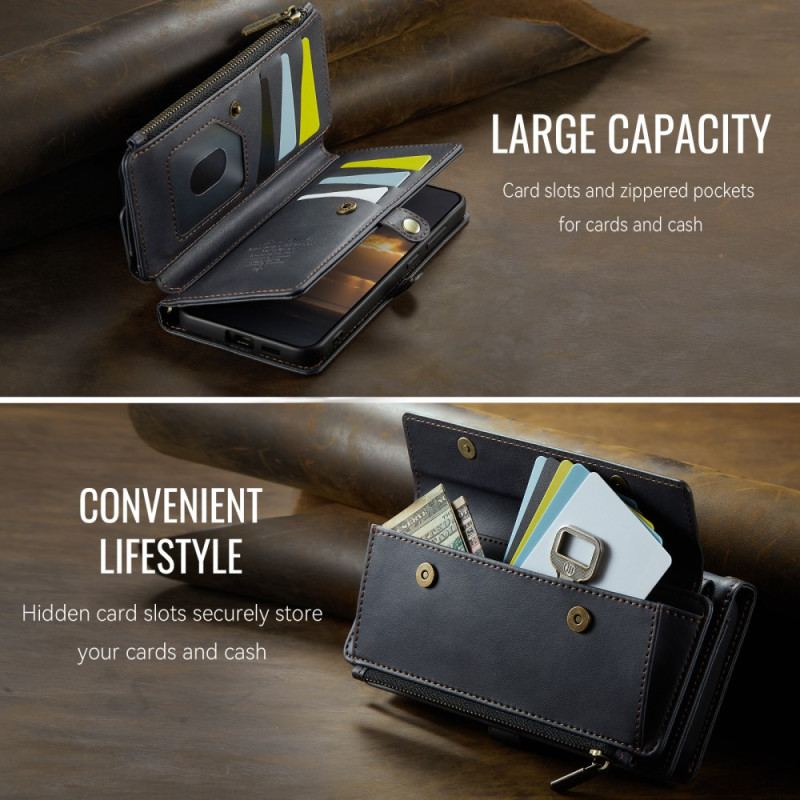 Läderfodral Samsung Galaxy S25 Fe Telefonfodral Caseme-plånbok