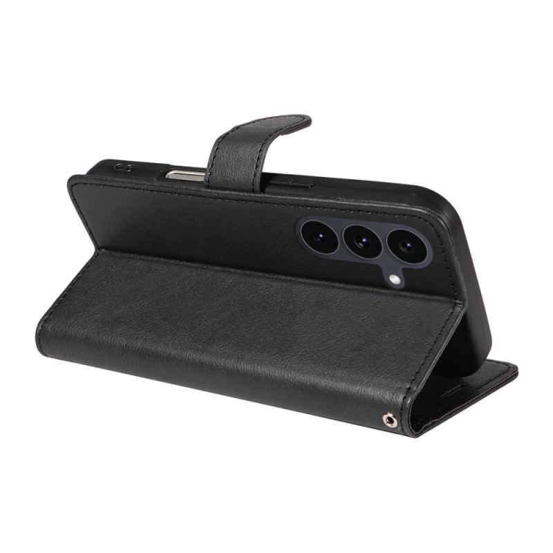 Läderfodral Samsung Galaxy S25 Fe Telefonfodral Enfärgad