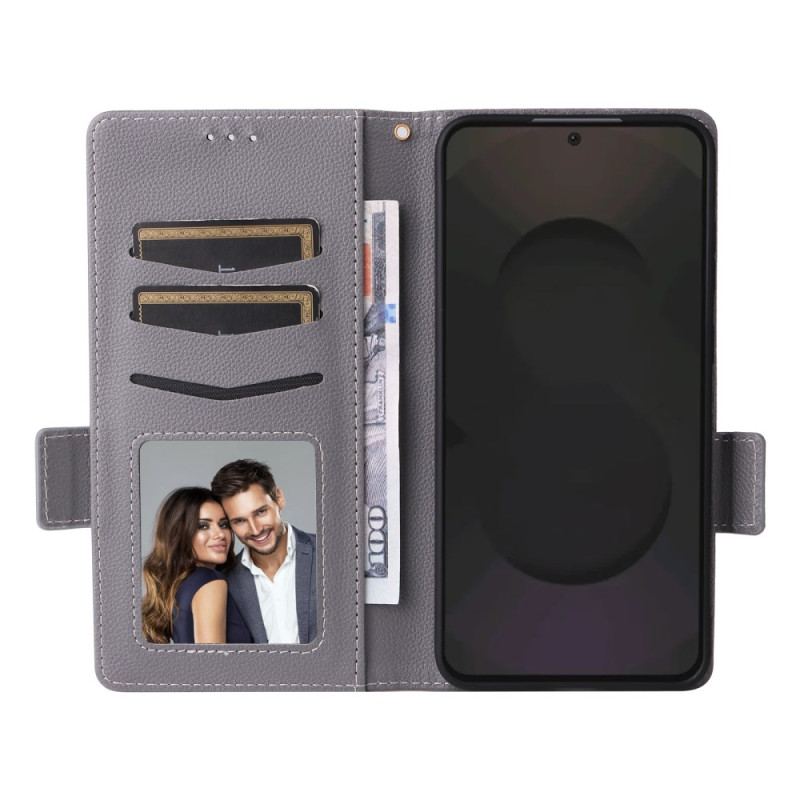 Läderfodral Samsung Galaxy S25 Fe Telefonfodral Klassisk Plånbok Med Rem