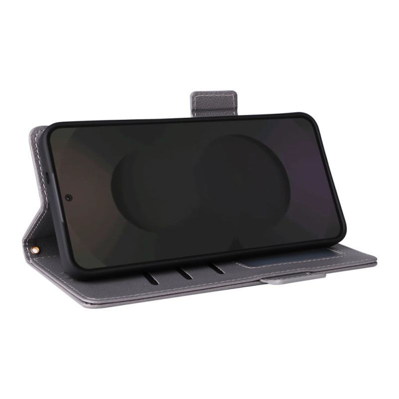 Läderfodral Samsung Galaxy S25 Fe Telefonfodral Klassisk Plånbok Med Rem