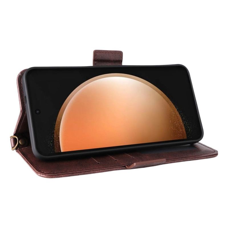 Läderfodral Samsung Galaxy S25 Fe Telefonfodral Multifunktionell Plånbok