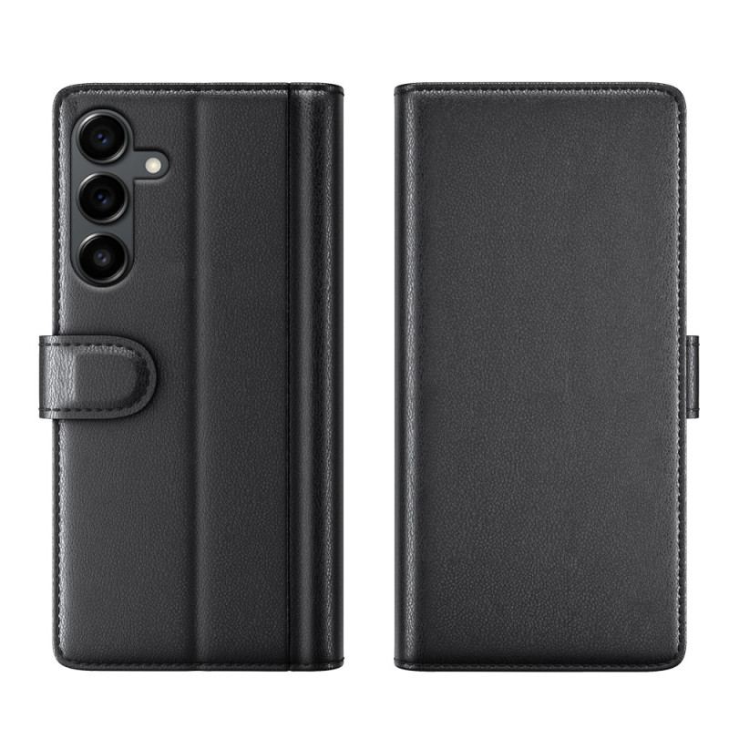 Läderskal Fodral Samsung Galaxy S25 Fe Äkta Läder
