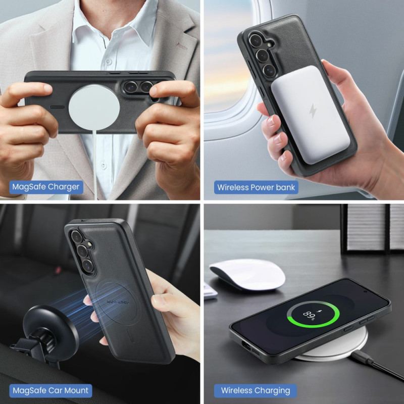 Skal För Samsung Galaxy S25 Fe Magsafe-kompatibel Magking Avtagbar Plånbok