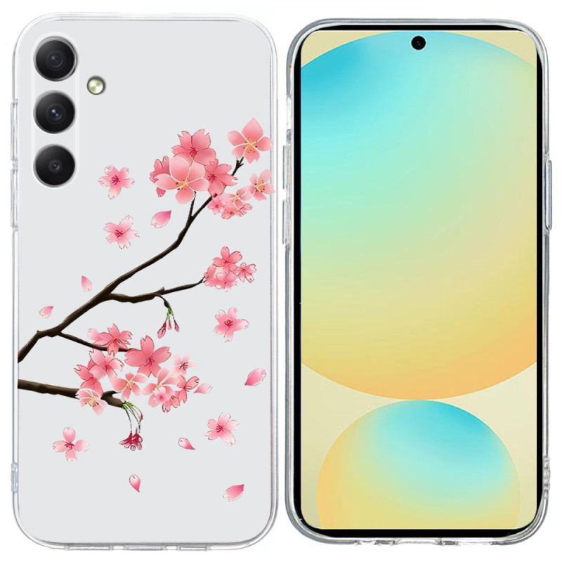 Skal För Samsung Galaxy S25 Fe Plommonblommor