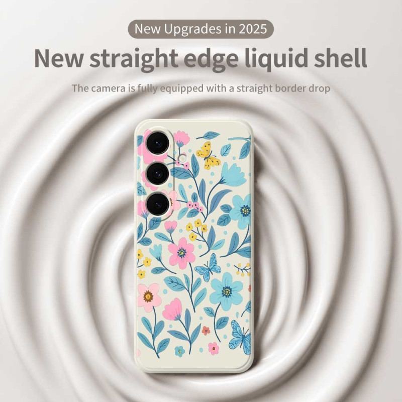 Skal Samsung Galaxy S25 Fe Blommig Silikon