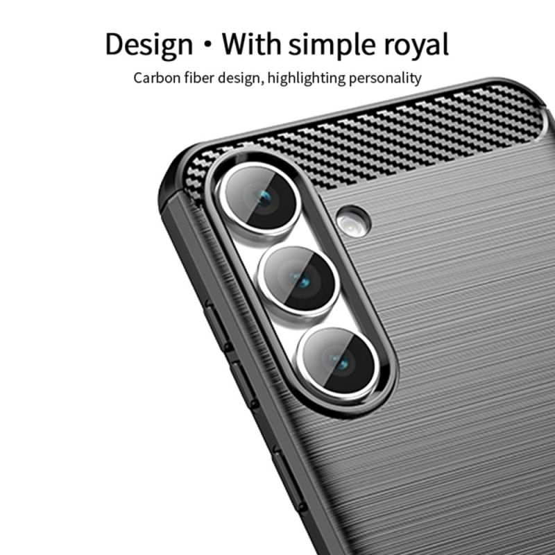 Skal Samsung Galaxy S25 Fe Borstad Kolfiber