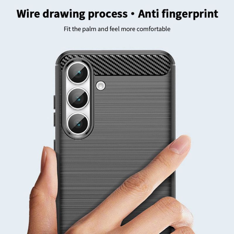 Skal Samsung Galaxy S25 Fe Borstad Kolfiber