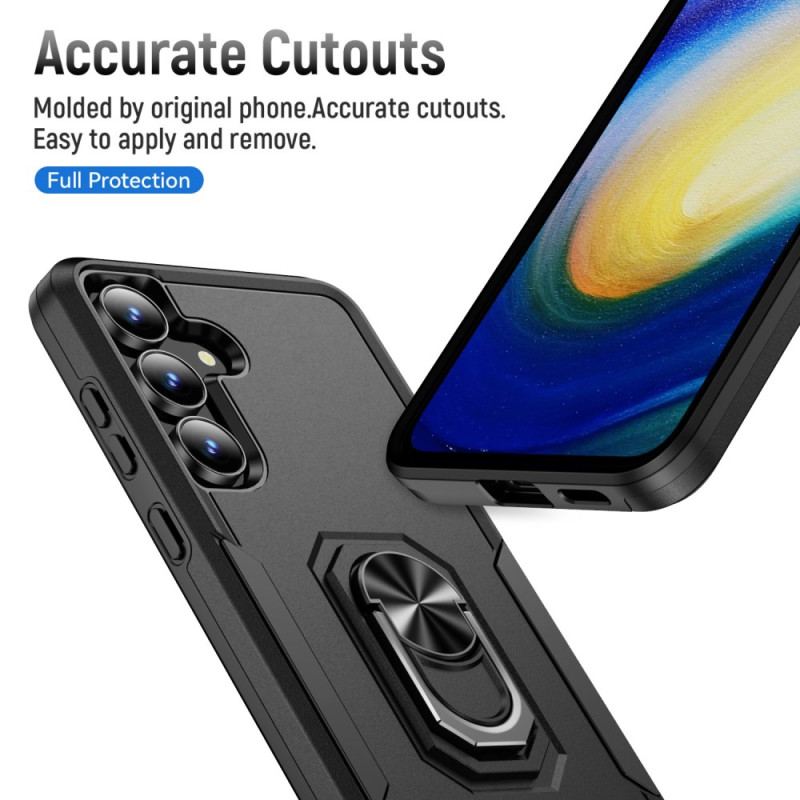 Skal Samsung Galaxy S25 Fe Ringhållare Med Metalleffekt