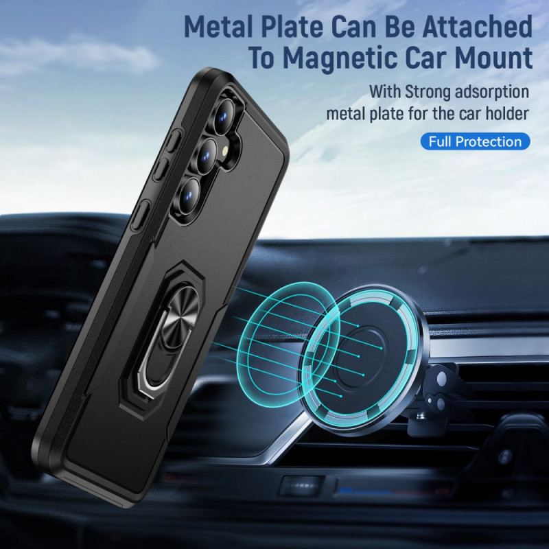 Skal Samsung Galaxy S25 Fe Ringhållare Med Metalleffekt