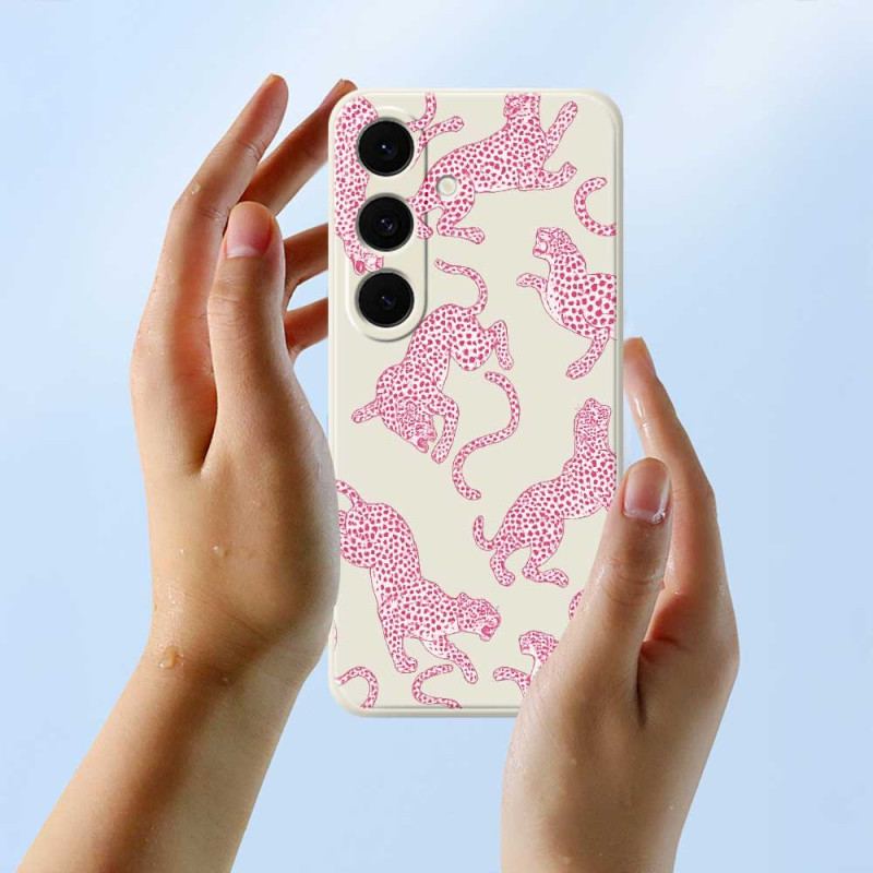 Skal Samsung Galaxy S25 Fe Rosa Leopard Silikon