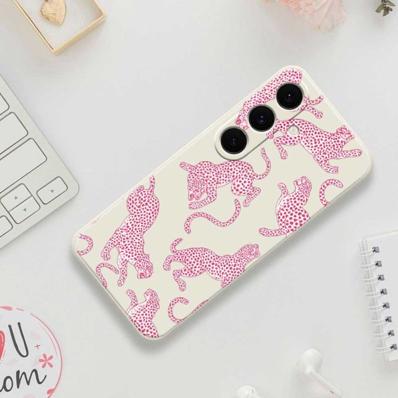 Skal Samsung Galaxy S25 Fe Rosa Leopard Silikon