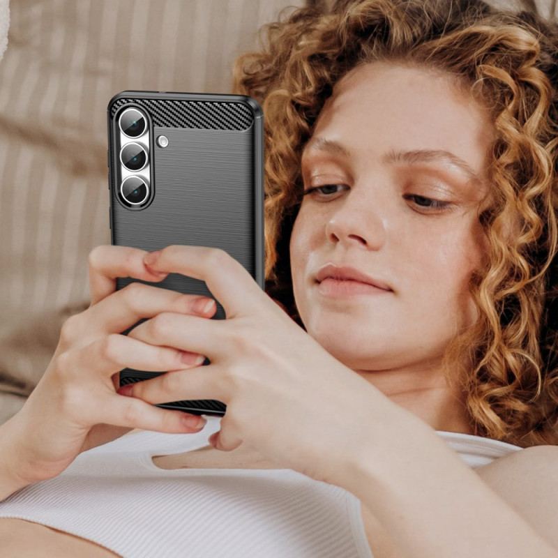 Skal Samsung Galaxy S25 Fe Telefonfodral Borstad Kolfiber