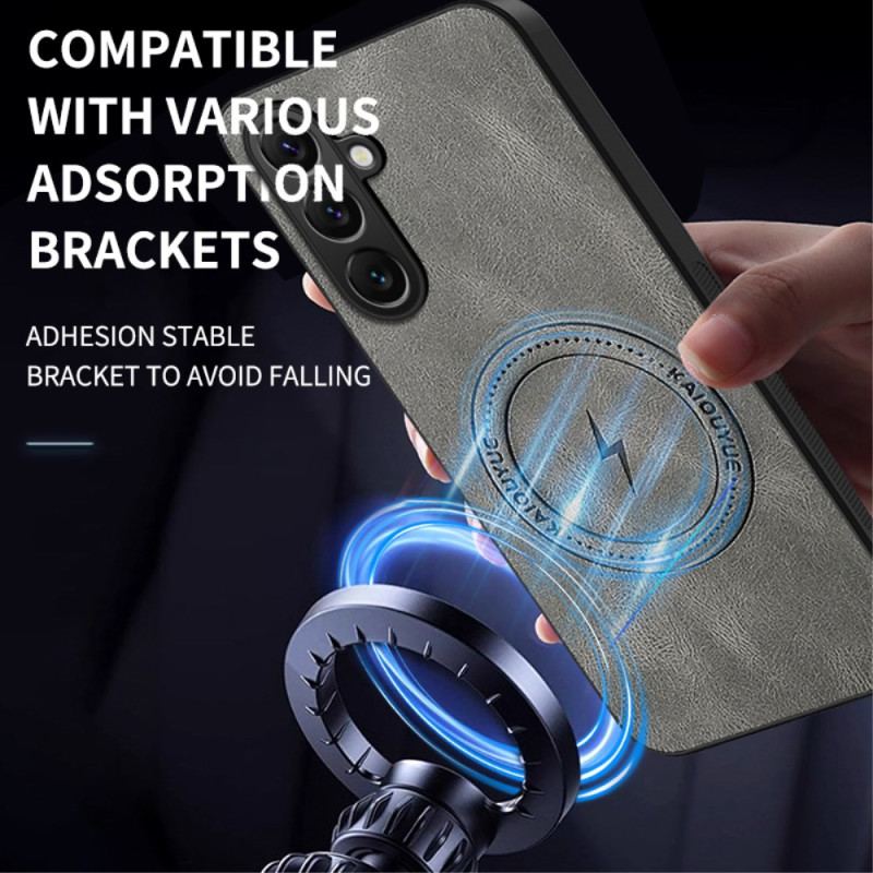 Skal Samsung Galaxy S25 Fe Telefonfodral Magsafe Nappa-lädereffekt