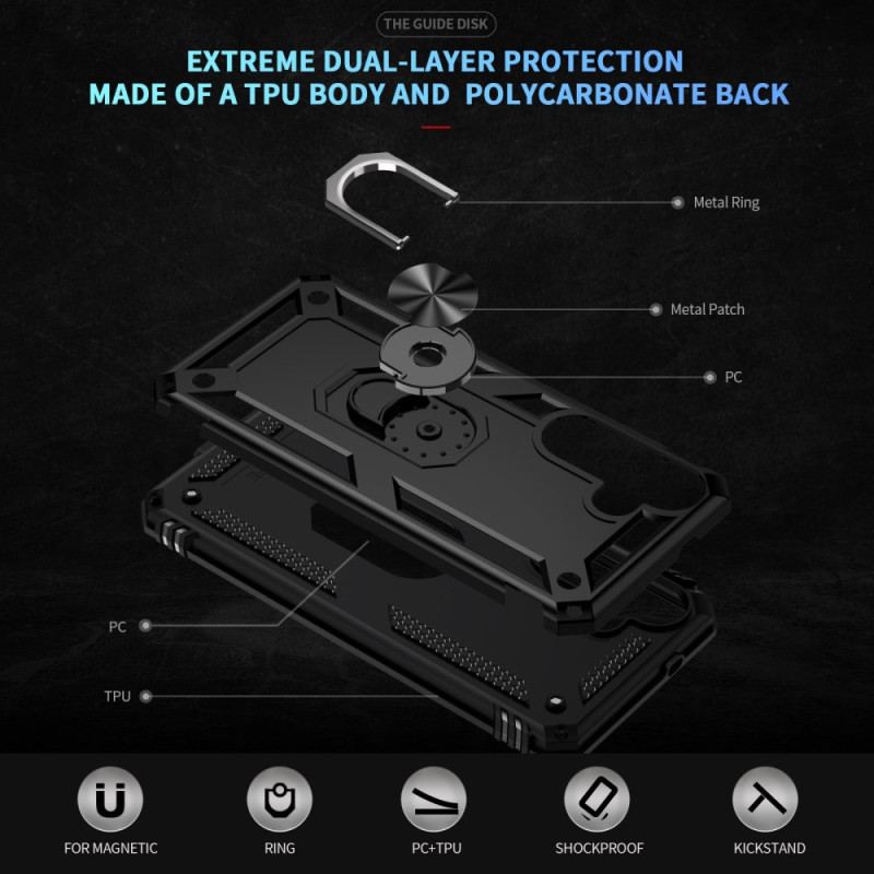 Skal Samsung Galaxy S25 Fe Telefonfodral Robust Med Roterande Ringhållare