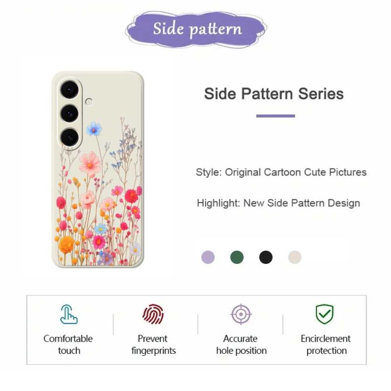 Skal Samsung Galaxy S25 Fe Vildblommig Silikon