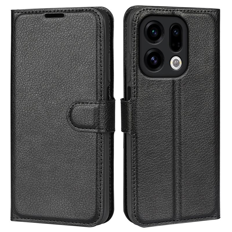 Fodral För Oppo Find X9 5g Litchikonstläder