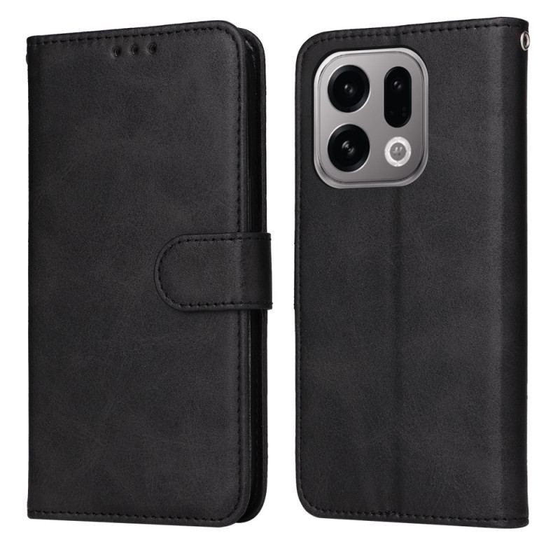 Läderfodral Oppo Find X9 5g Telefonfodral Enfärgat