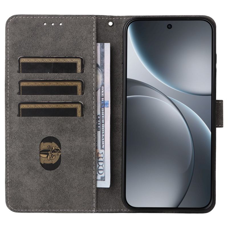 Läderfodral Oppo Find X9 5g Telefonfodral Mockaeffekt Med Rem