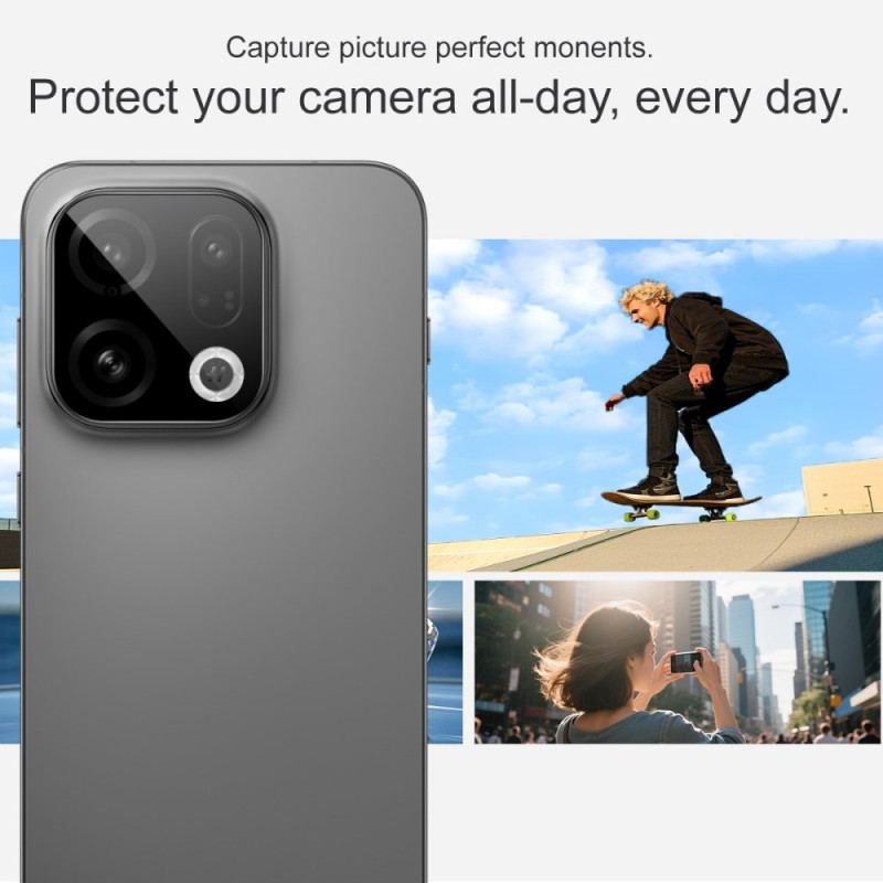 Linsskydd I Härdat Glas För Oppo Find X9 5g (svart Version)