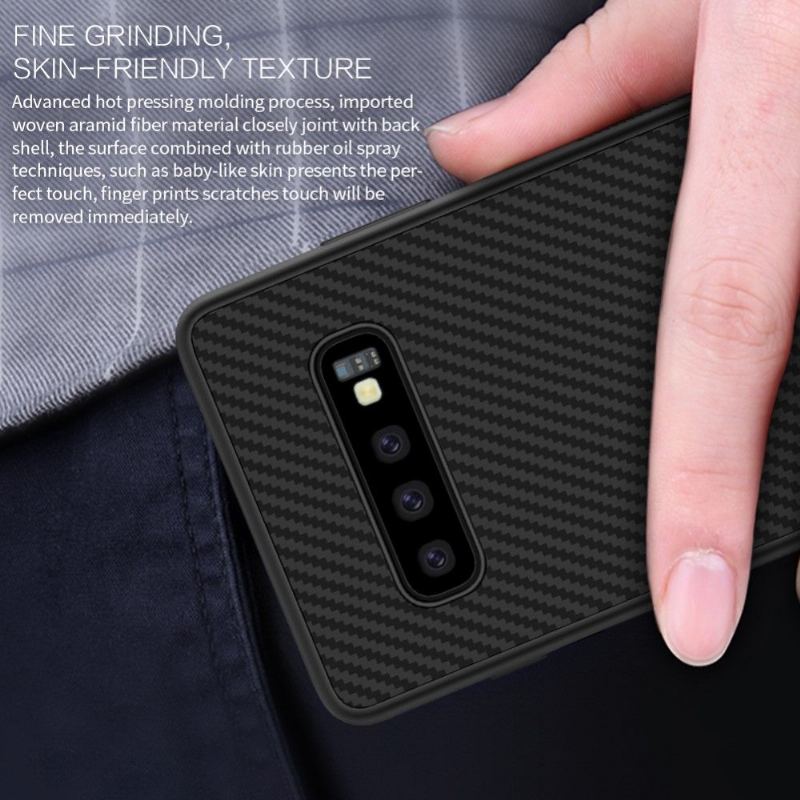 Skal För Samsung Galaxy S10 Syntetfiber