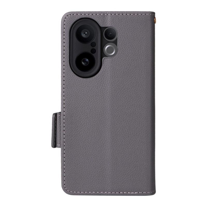 Fodral För Vivo X200 Fe Konstläder Med Rem