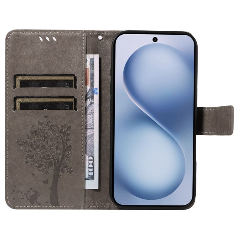 Fodral Vivo X200 Fe Katt Och Träd