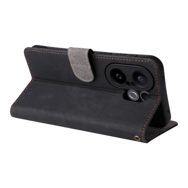 Läderfodral Vivo X200 Fe Telefonfodral Rem I Mockaeffekt