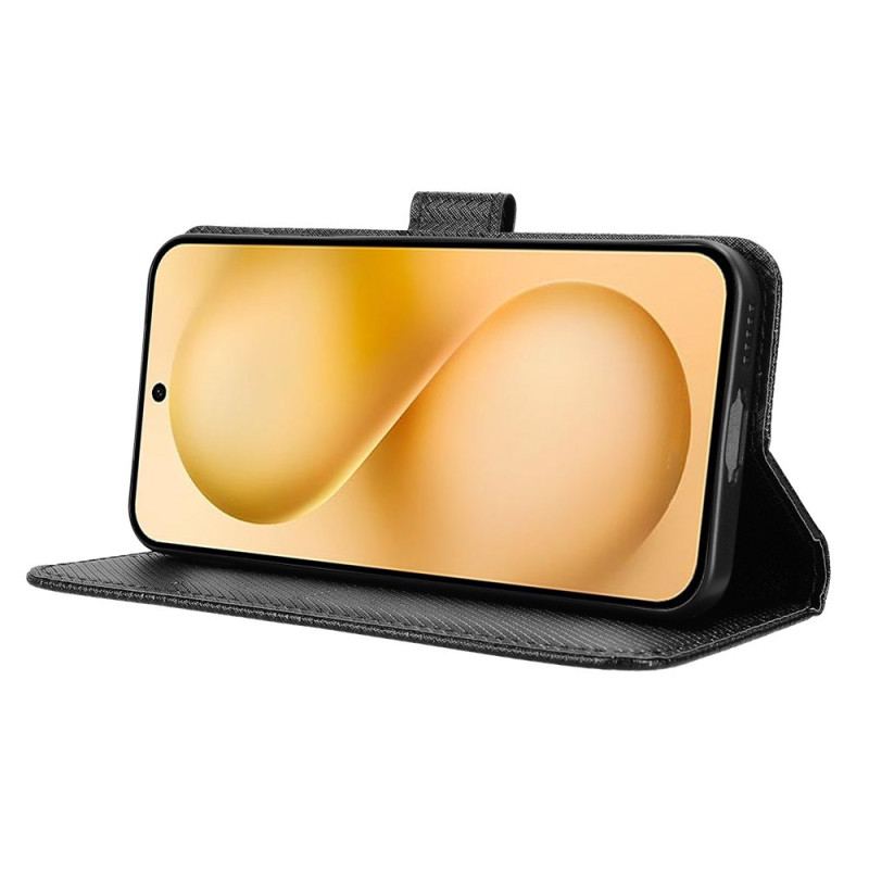 Läderfodral Vivo X200 Fe Telefonfodral Texturerat Konstläder