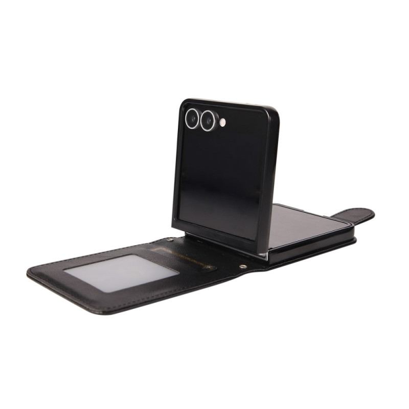 Fodral Samsung Galaxy Z Flip 7 Korthållare I Konstläder