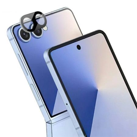 Linsskydd I Härdat Glas För Samsung Galaxy Z Flip 7 5g (svart Version)