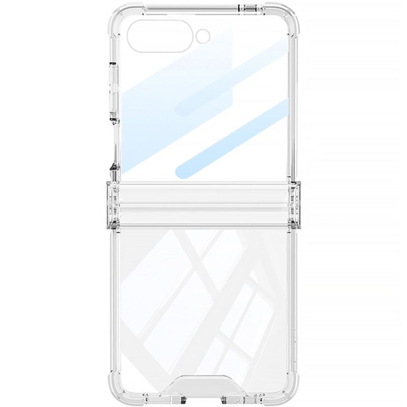 Skal För Samsung Galaxy Z Flip 7 Färgad Genomskinlig Med Airbagskydd