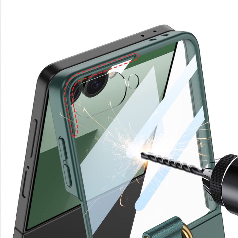 Skal För Samsung Galaxy Z Flip 7 Gkk Ringhållare
