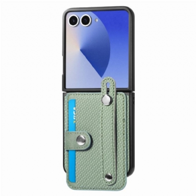 Skal För Samsung Galaxy Z Flip 7 Korthållare I Kolfiber