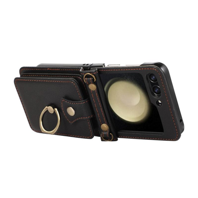 Skal För Samsung Galaxy Z Flip 7 Korthållare Och Axelrem