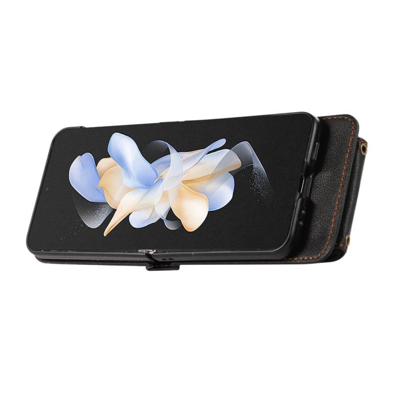 Skal För Samsung Galaxy Z Flip 7 Korthållare Och Axelrem