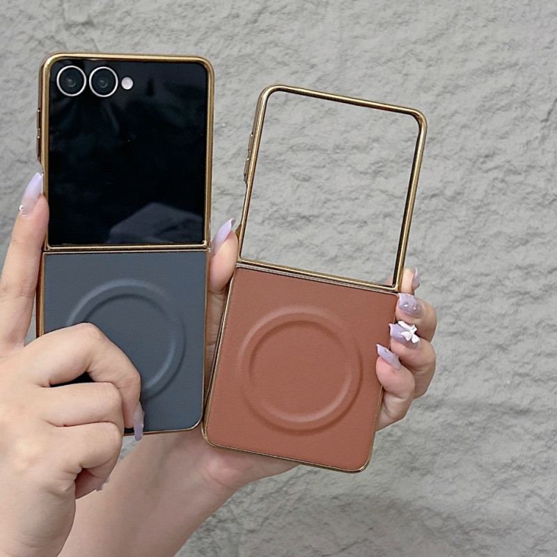 Skal För Samsung Galaxy Z Flip 7 Magnetisk Nappa Yta