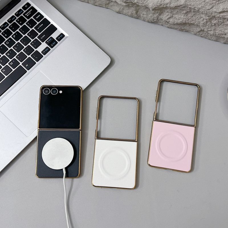 Skal För Samsung Galaxy Z Flip 7 Magnetisk Nappa Yta