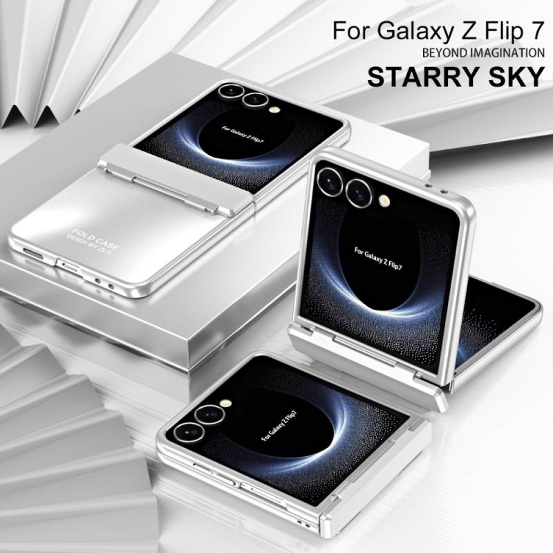 Skal För Samsung Galaxy Z Flip 7 Metallisk Effekt Med Gångjärn