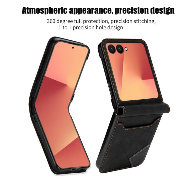 Skal För Samsung Galaxy Z Flip 7 Mönstrad Korthållare