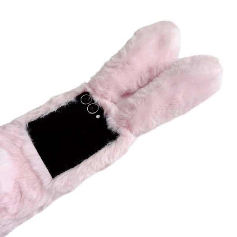 Skal För Samsung Galaxy Z Flip 7 Plyschiga Kaninöron