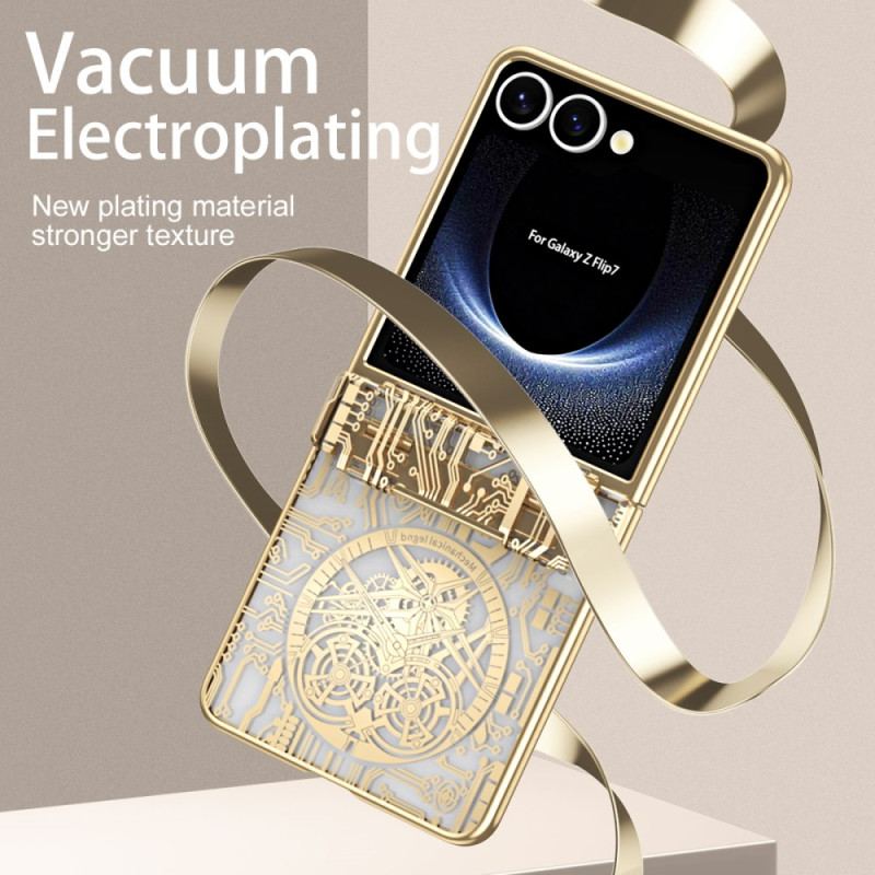 Skal För Samsung Galaxy Z Flip 7 Premium Med Bakre Skärmskydd