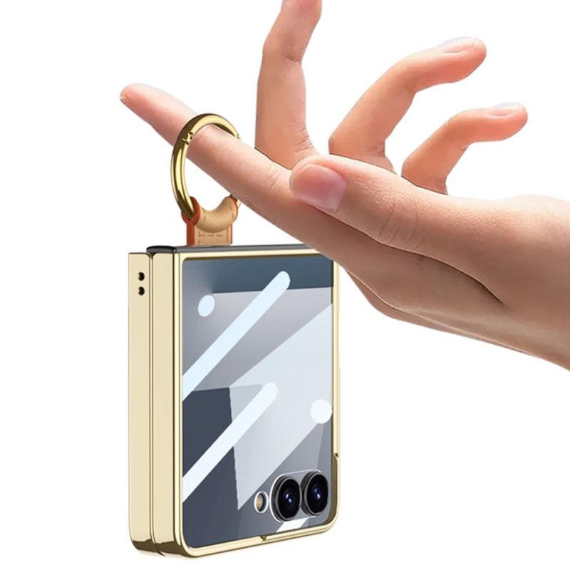 Skal För Samsung Galaxy Z Flip 7 Ringhållare Och Avtagbar Axelrem