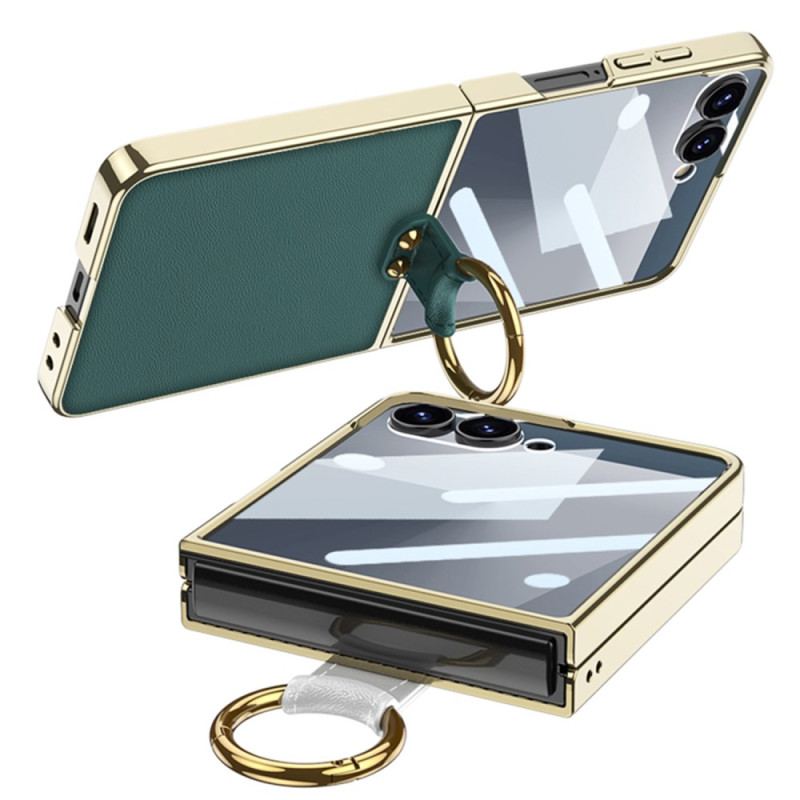 Skal För Samsung Galaxy Z Flip 7 Ringhållare Och Avtagbar Axelrem