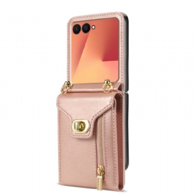 Skal Samsung Galaxy Z Flip 7 Dragkedja-plånbok Och Axelrem