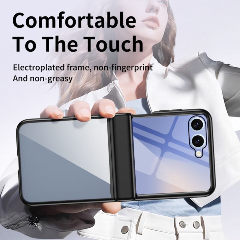 Skal Samsung Galaxy Z Flip 7 Gångjärnsskydd Med Metalleffekt