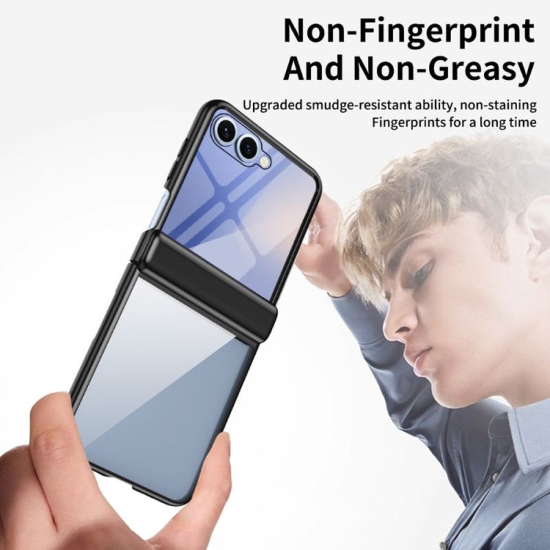 Skal Samsung Galaxy Z Flip 7 Gångjärnsskydd Med Metalleffekt