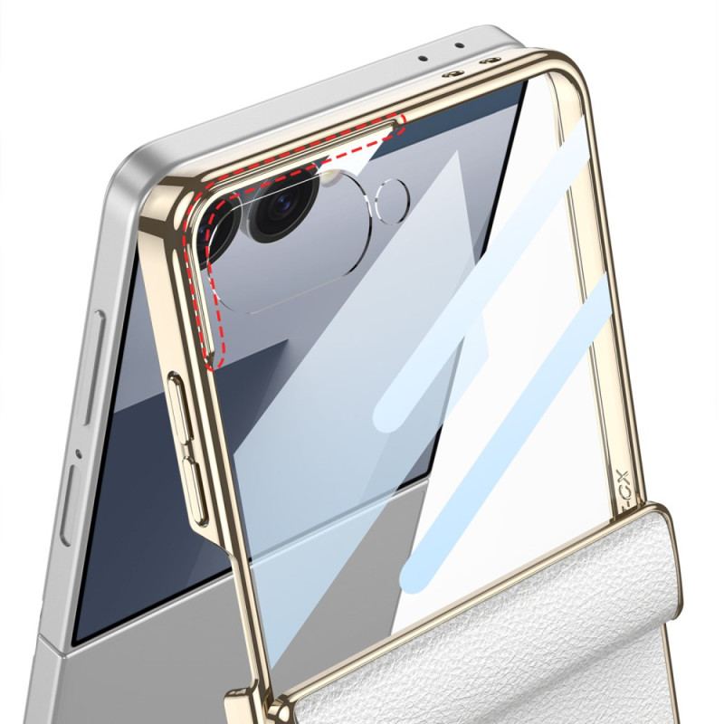 Skal Samsung Galaxy Z Flip 7 Konstläder Och Gkk-stöd