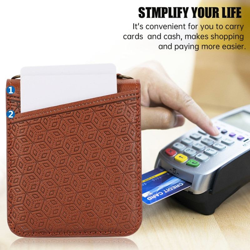 Skal Samsung Galaxy Z Flip 7 Korthållare I Rombisk Design