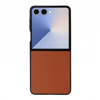 Skal Samsung Galaxy Z Flip 7 Monokrom Lädereffekt